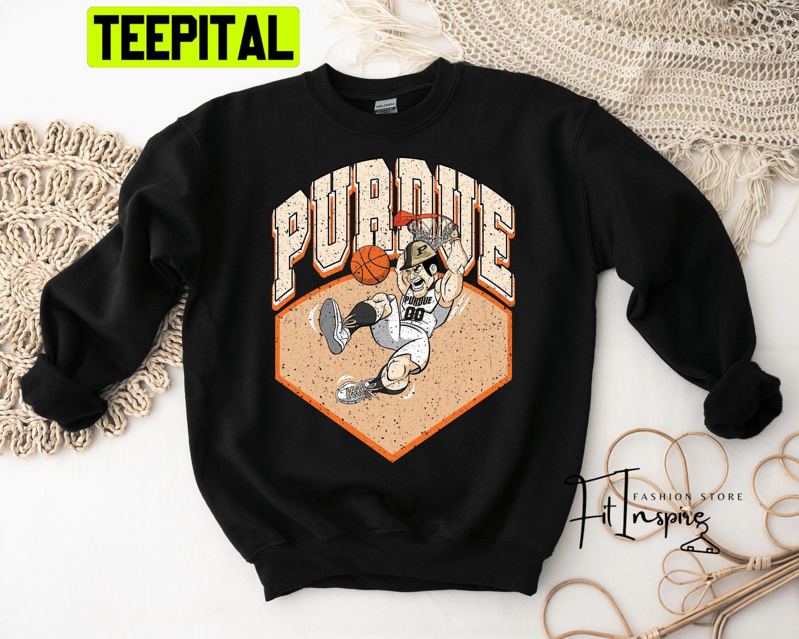 90s Vintage Purdue Basketball Trending Unisex Sweatshirt 90s Vintage Purdue Basketball Trending Unisex Sweatshirt