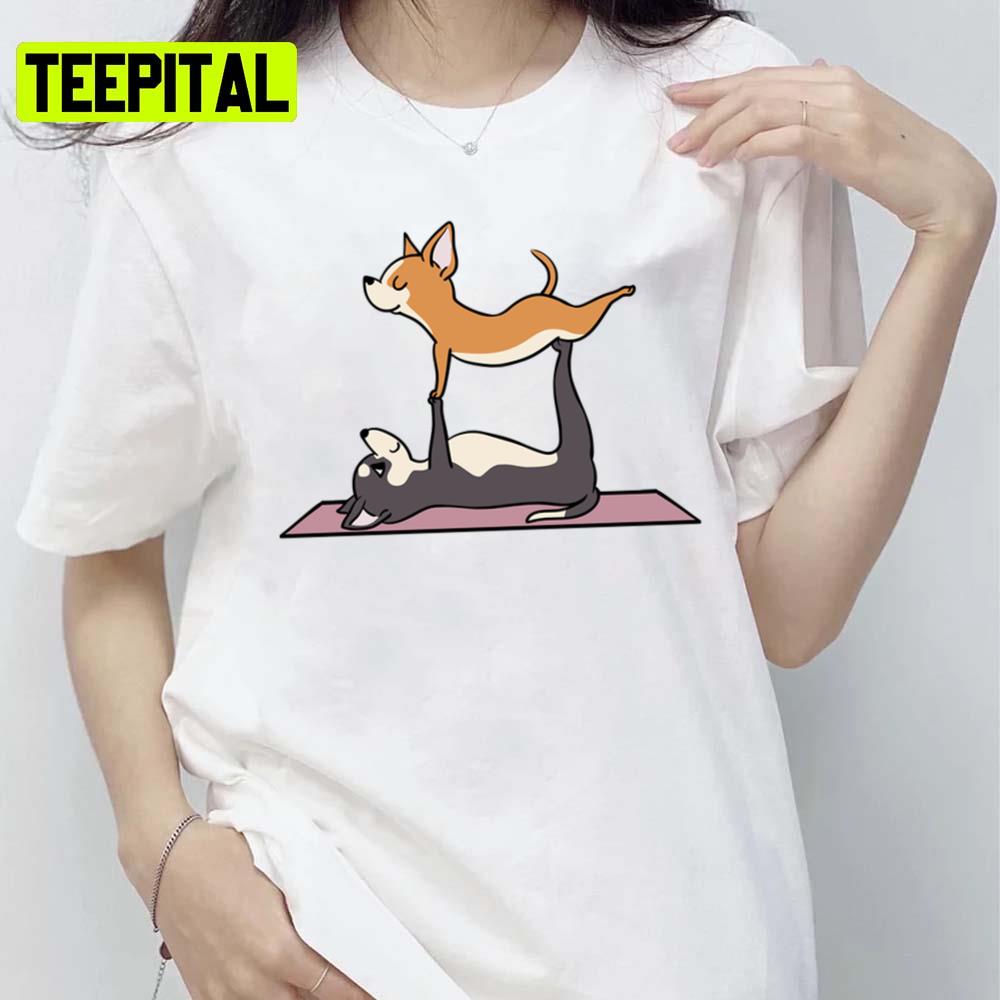 Acroyoga Chihuahua Trending Unisex T-Shirt Acroyoga Chihuahua Trending Unisex T-Shirt