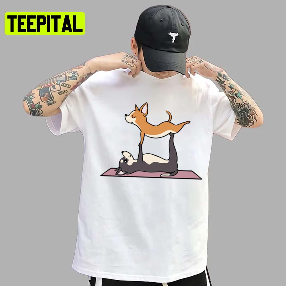 Acroyoga Chihuahua Trending Unisex T-Shirt Acroyoga Chihuahua Trending Unisex T-Shirt