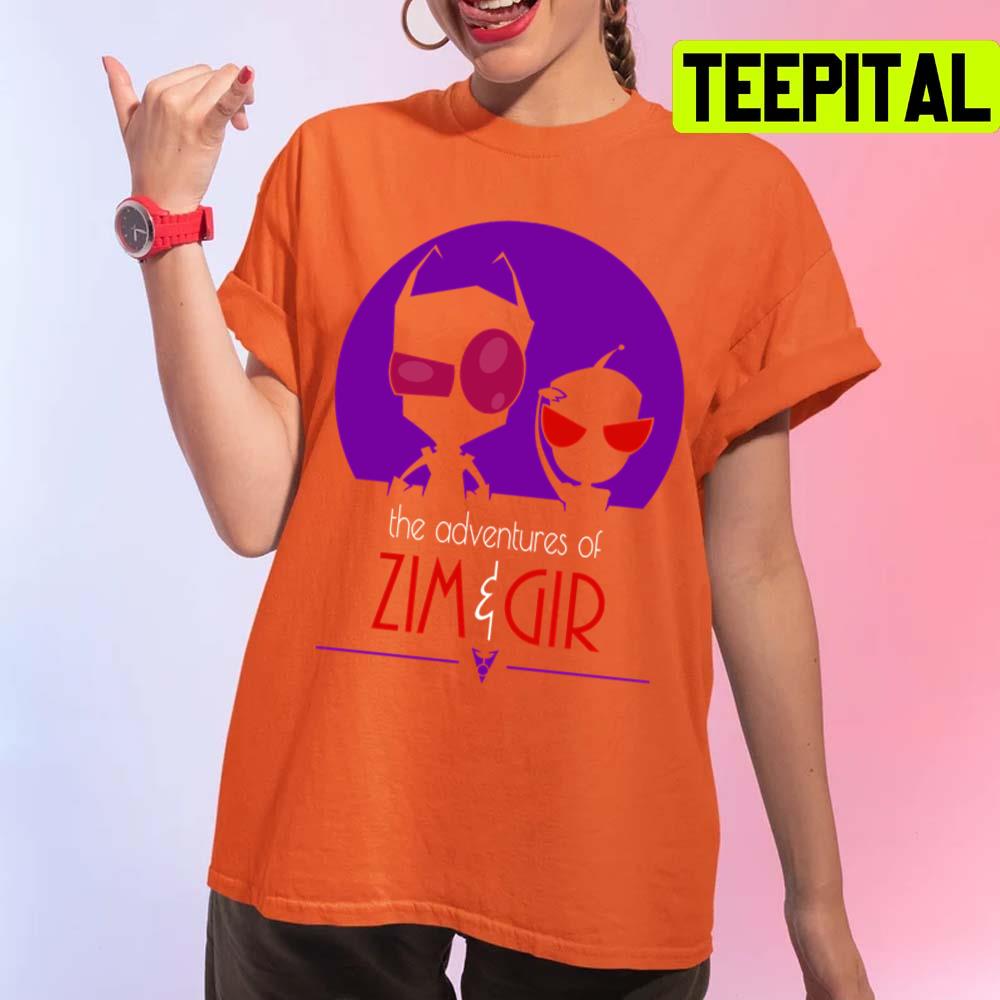 Adventures Of Zim & Gir 2 Invader Zim Unisex T-Shirt Adventures Of Zim & Gir 2 Invader Zim Unisex T-Shirt