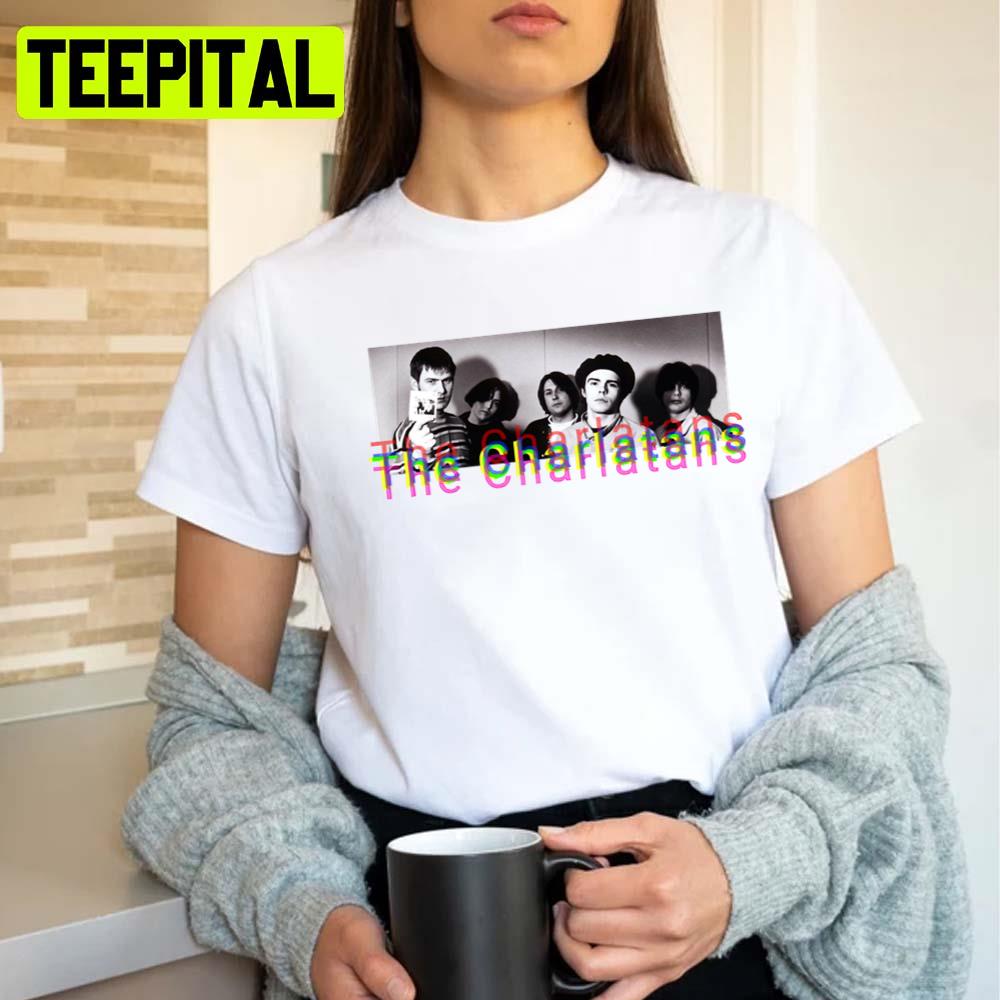 Aesthetic Design Of 2 The Charlatans Unisex T-Shirt Aesthetic Design Of 2 The Charlatans Unisex T-Shirt