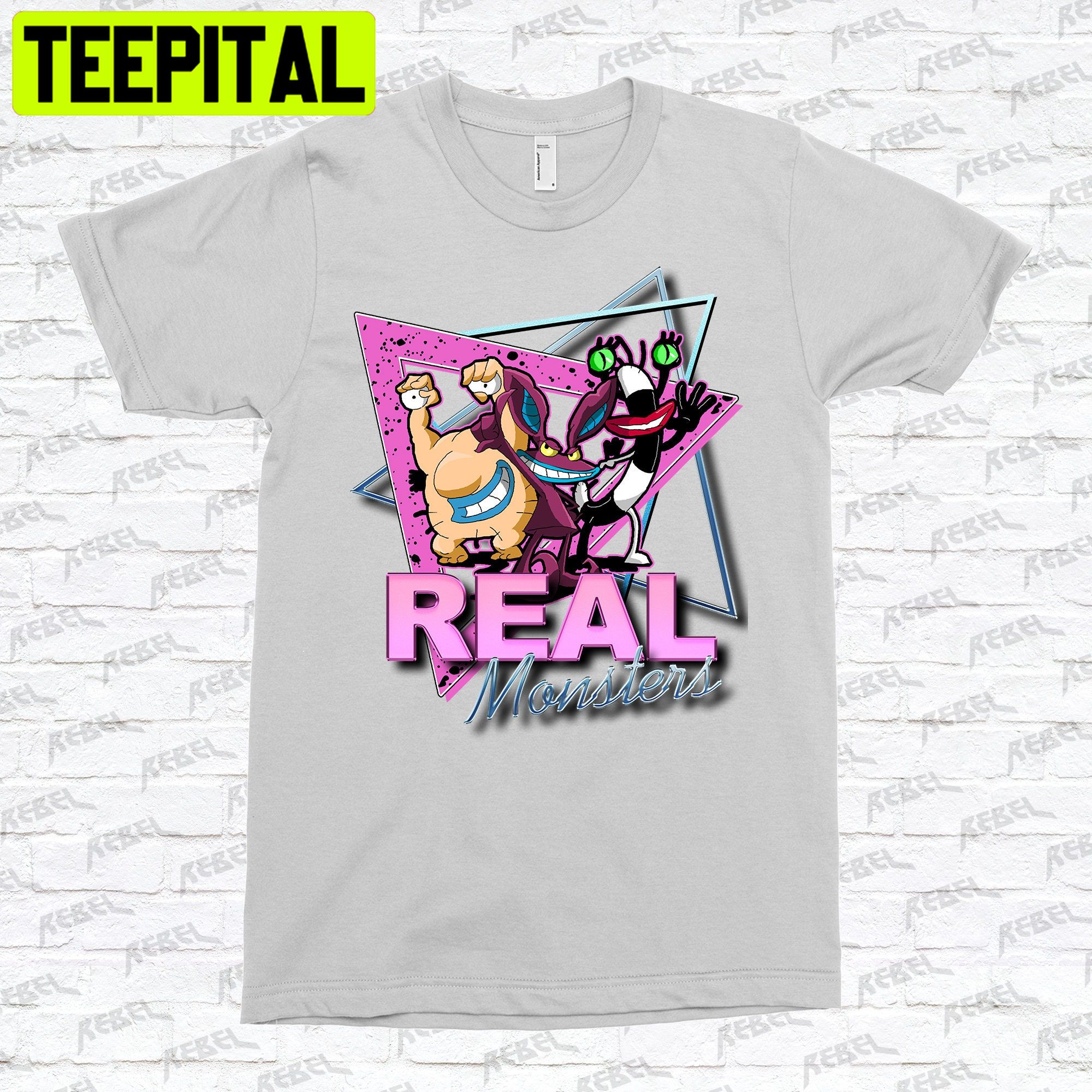 Ahh Real Monsters Homage Tv Trending Unisex Shirt Ahh Real Monsters Homage Tv Trending Unisex Shirt