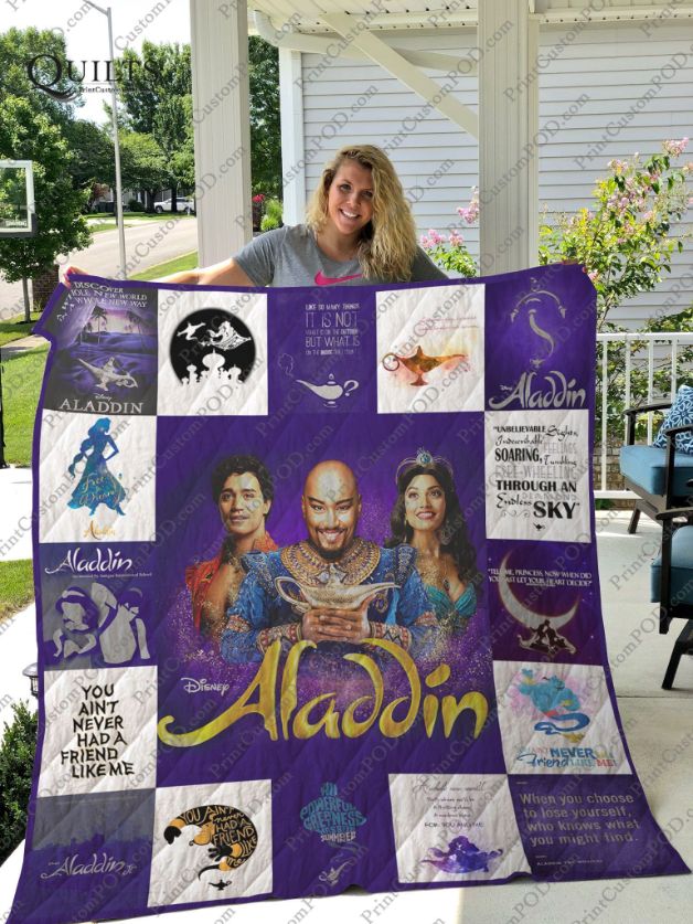 Aladdin The Musical Love Collected Quilt Blanket Aladdin The Musical Love Collected Quilt Blanket