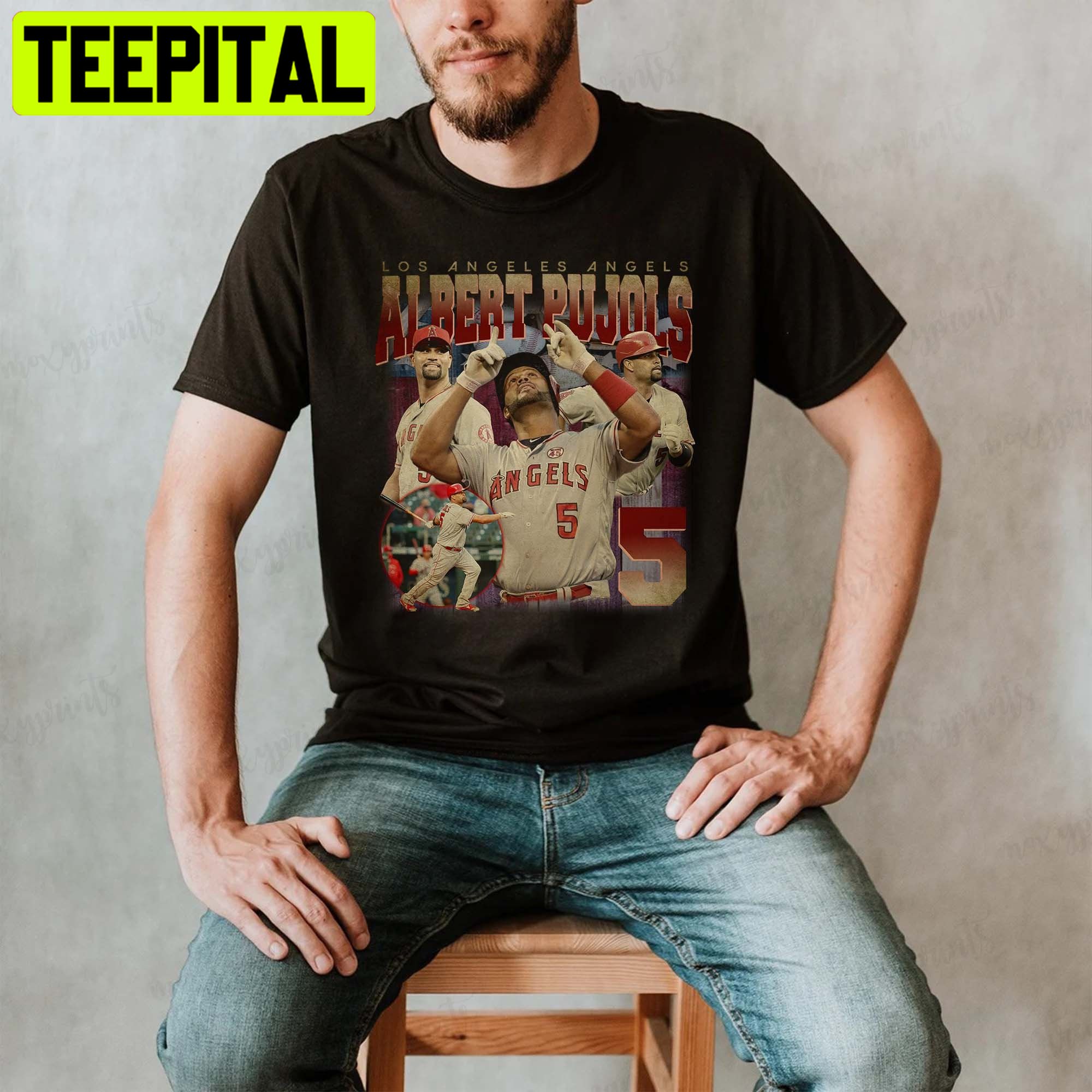 Albert Pujols Vintage 90s Baseball Players Trending Unisex Shirt Albert Pujols Vintage 90s Baseball Players Trending Unisex Shirt