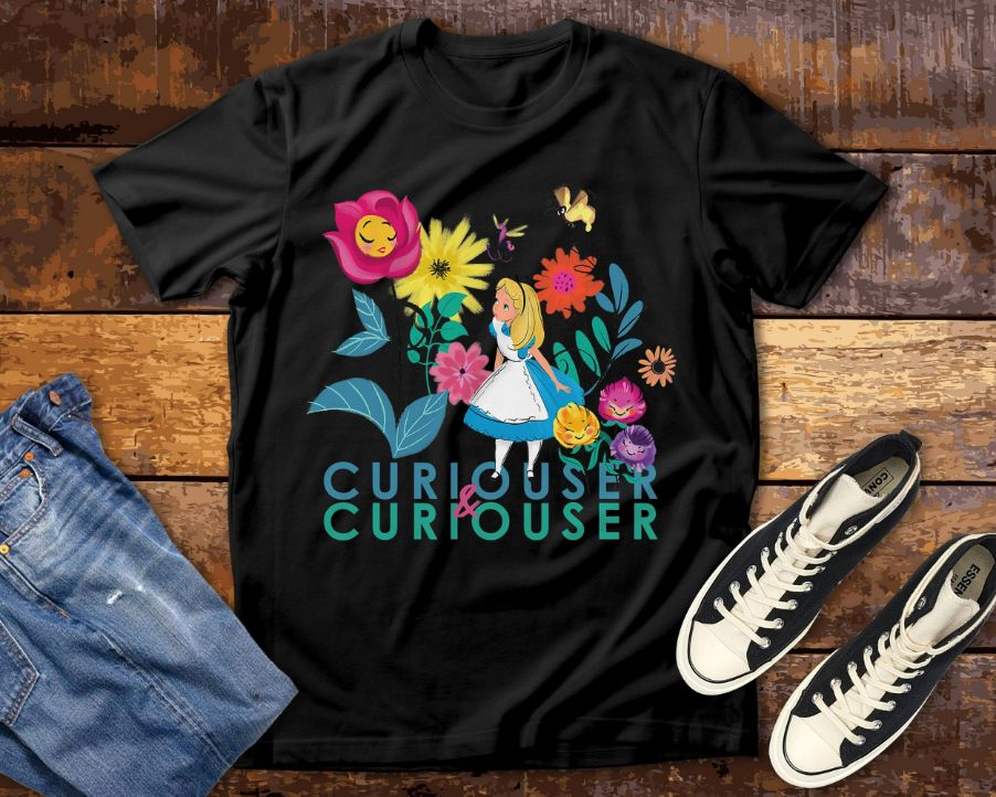 Alice in Wonderland Curiouser _ Curiouser Disney T-Shirt Alice in Wonderland Curiouser _ Curiouser Disney T-Shirt
