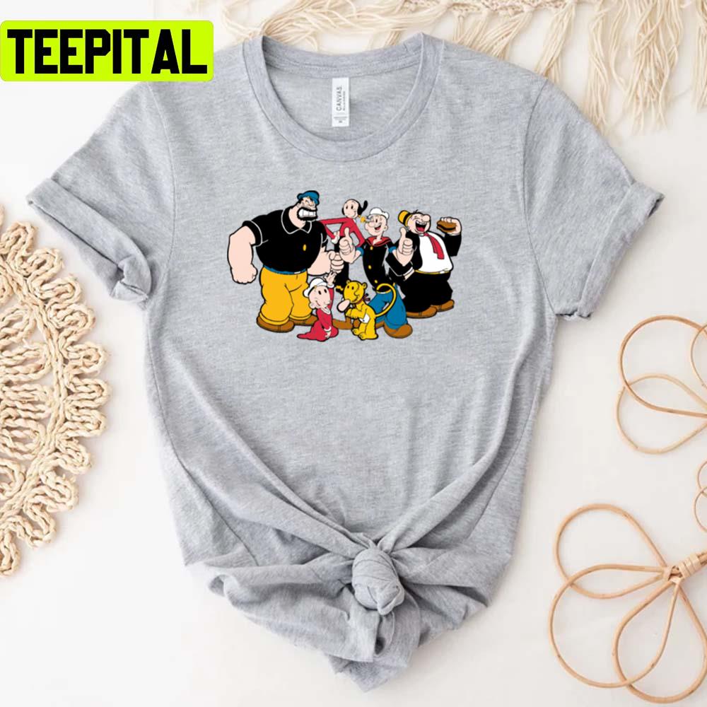 All Friends Popeye The Sailor Unisex T-Shirt All Friends Popeye The Sailor Unisex T-Shirt