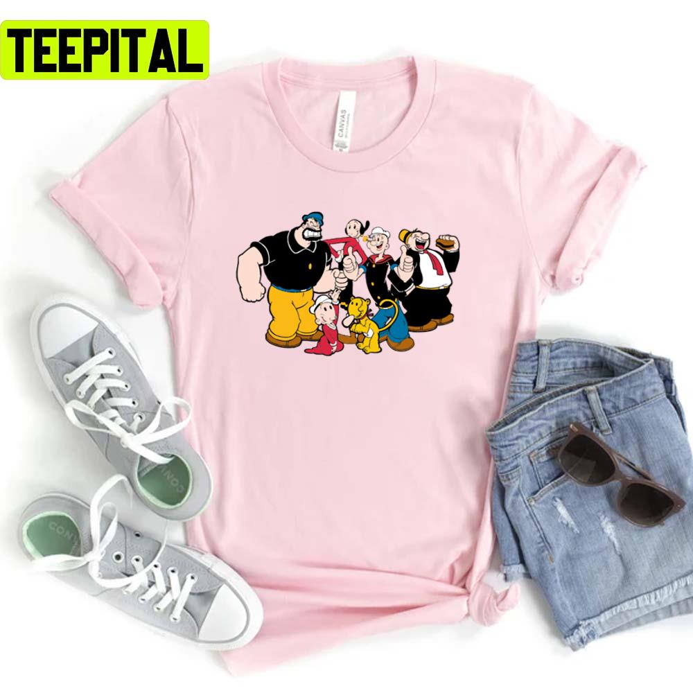 All Friends Popeye The Sailor Unisex T-Shirt All Friends Popeye The Sailor Unisex T-Shirt