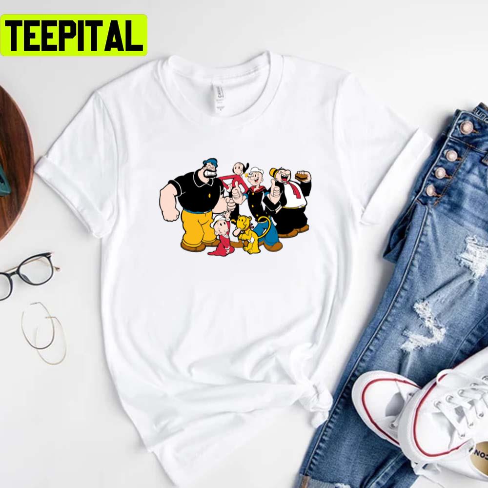 All Friends Popeye The Sailor Unisex T-Shirt All Friends Popeye The Sailor Unisex T-Shirt