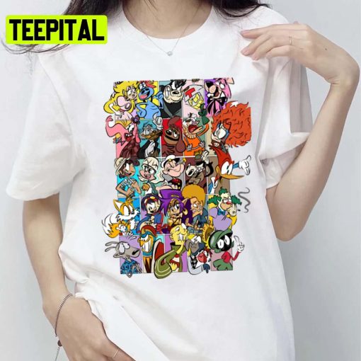 All The Characters Courage The Cowardly Dog Unisex T-Shirt