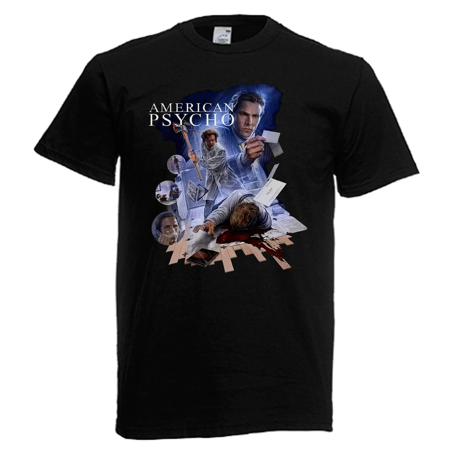 American Psycho Movie Mens Black T-Shirt American Psycho Movie Mens Black T-Shirt