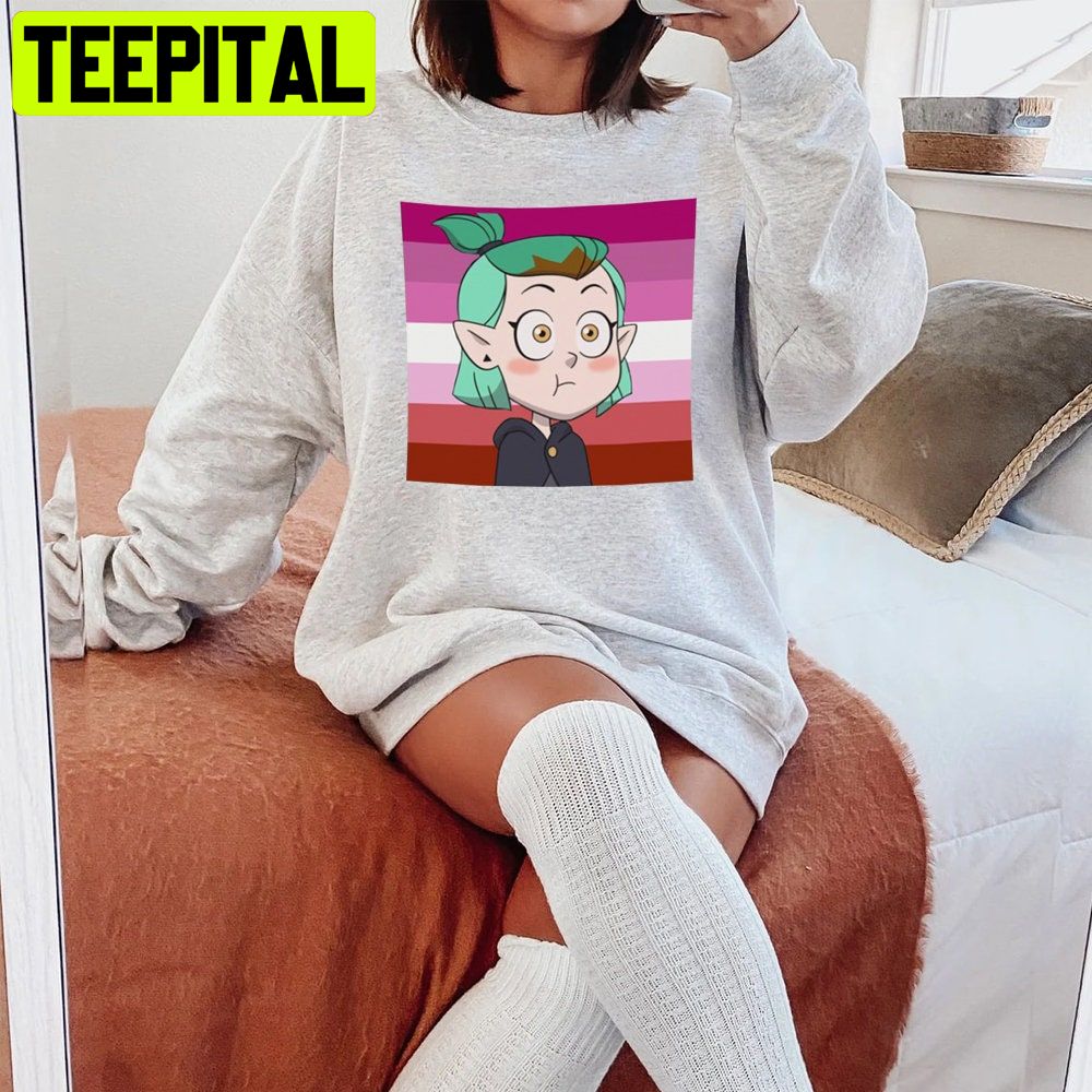 Amity Blight Lesbian Flag The Owl House Lgbtq+ Trending Unisex Shirt Amity Blight Lesbian Flag The Owl House Lgbtq+ Trending Unisex Shirt