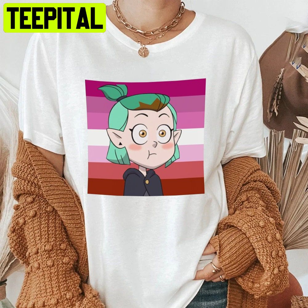 Amity Blight Lesbian Flag The Owl House Lgbtq+ Trending Unisex Shirt Amity Blight Lesbian Flag The Owl House Lgbtq+ Trending Unisex Shirt