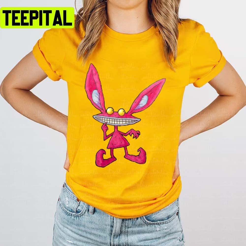 Animated Oblina The Pink Monster Ahh Real Monsters Unisex T-Shirt Animated Oblina The Pink Monster Ahh Real Monsters Unisex T-Shirt