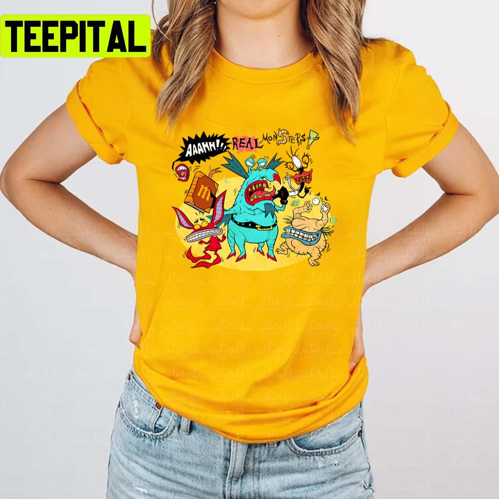 Artwork Ahh Real Monsters Unisex T-Shirt Artwork Ahh Real Monsters Unisex T-Shirt