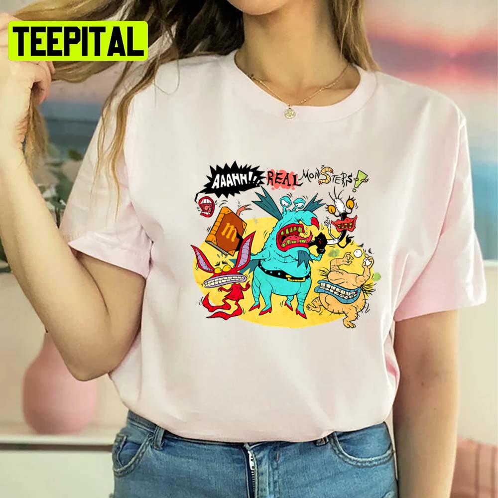 Artwork Ahh Real Monsters Unisex T-Shirt Artwork Ahh Real Monsters Unisex T-Shirt