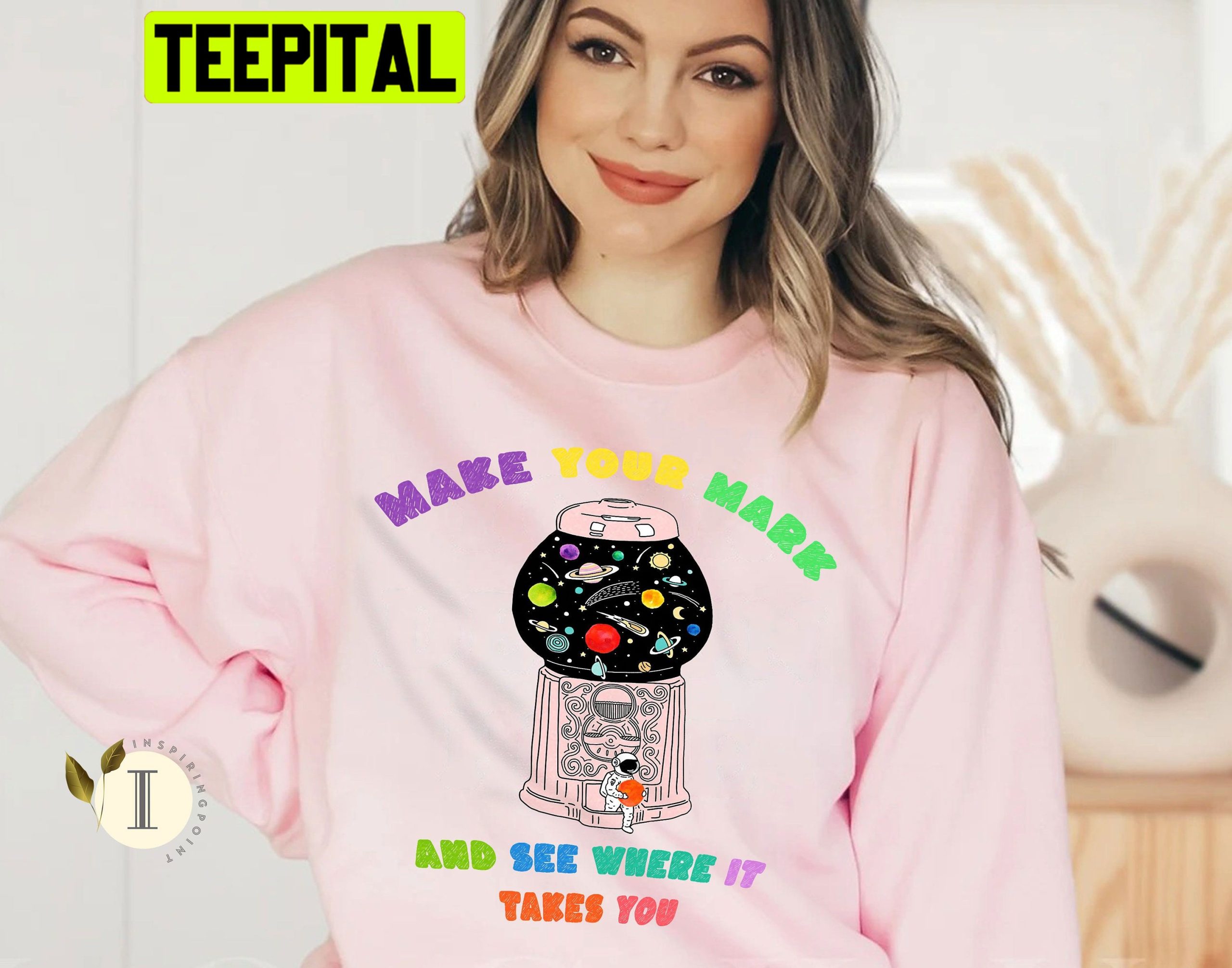 Astronaut And The Dot Planet In Gumball Machine Trending Unisex Shirt Astronaut And The Dot Planet In Gumball Machine Trending Unisex Shirt