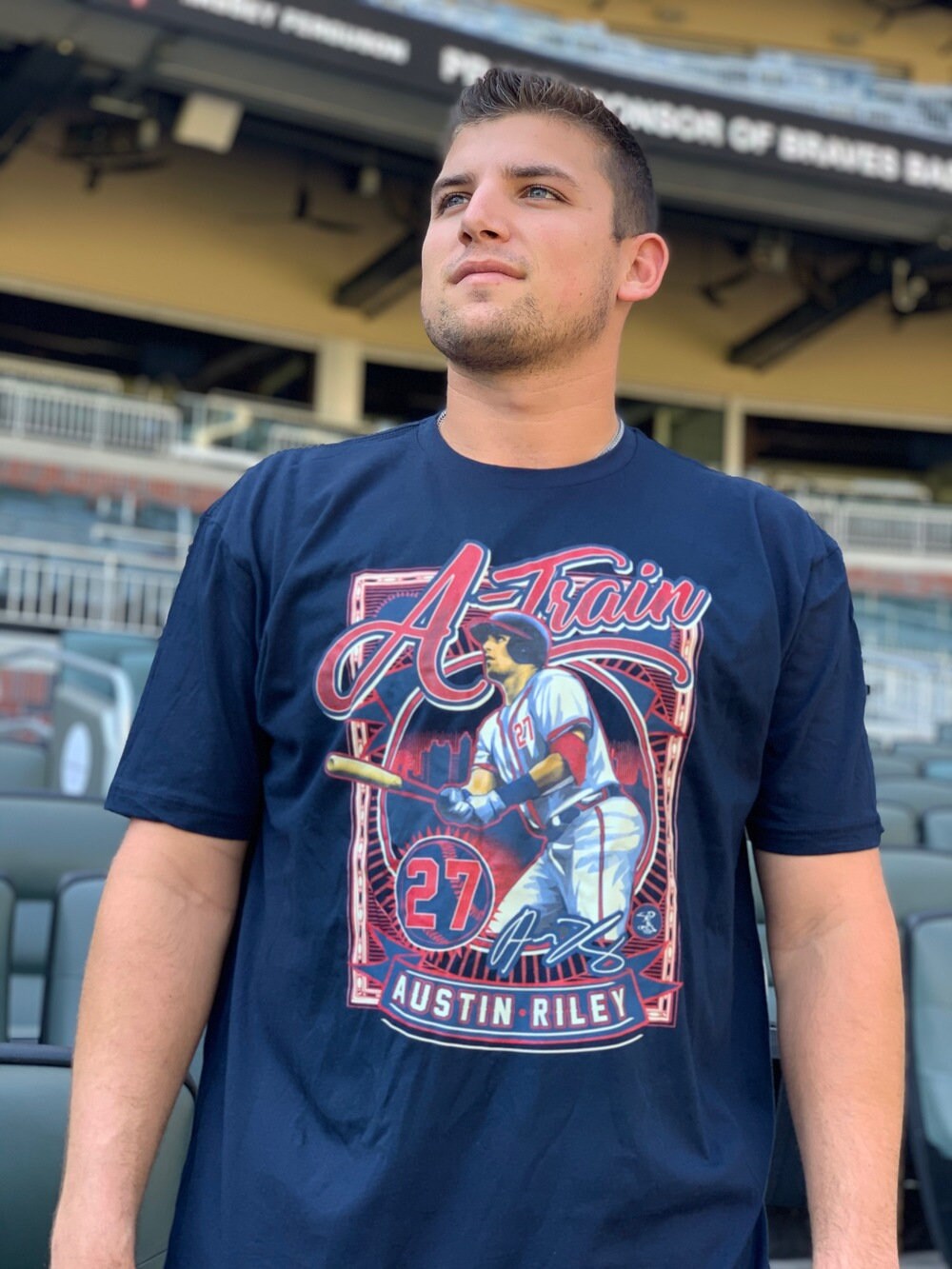 Atlanta Braves Baseball New Austin Riley 27 Singnature Unisex T-Shirt Atlanta Braves Baseball New Austin Riley 27 Singnature Unisex T-Shirt