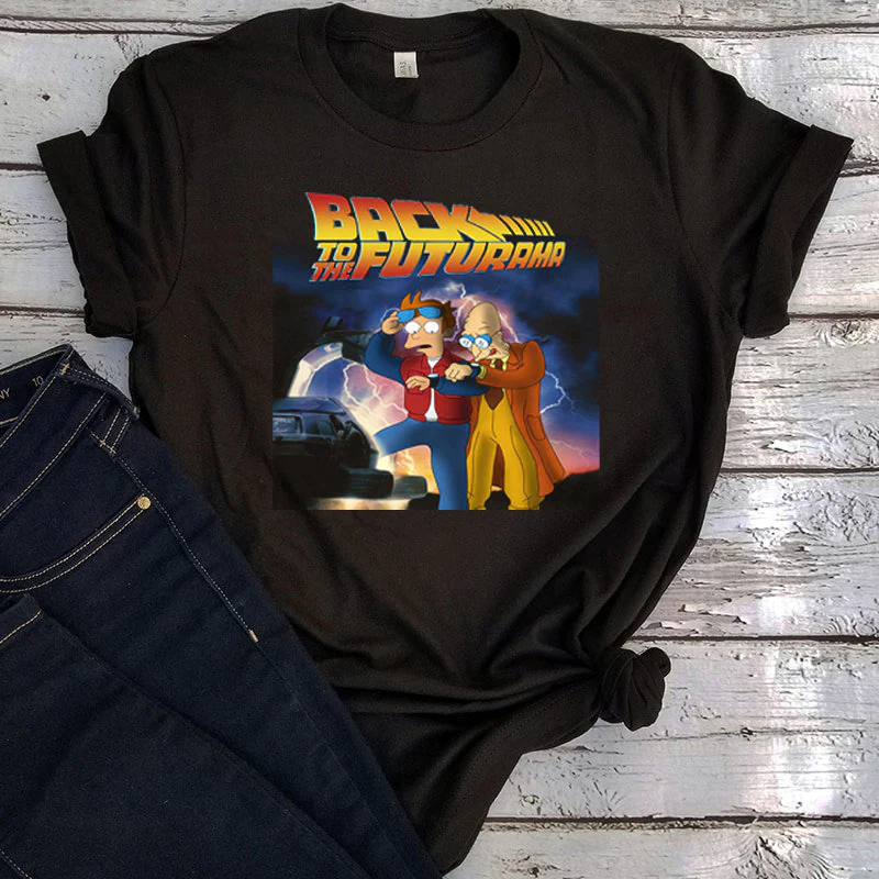 Back To The Future Futurama Funny Unisex T-Shirt Back To The Future Futurama Funny Unisex T-Shirt