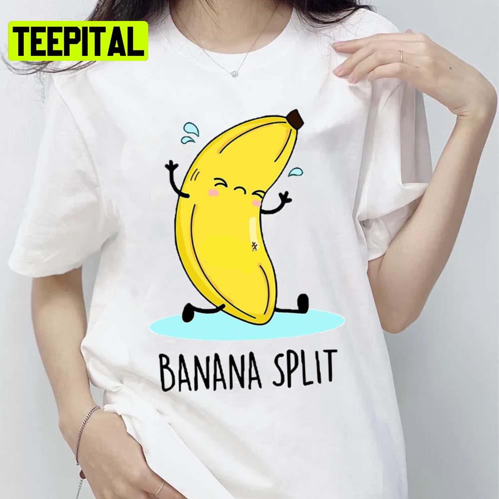 Banana Split Cartoon Pun Trending Unisex T-Shirt Banana Split Cartoon Pun Trending Unisex T-Shirt
