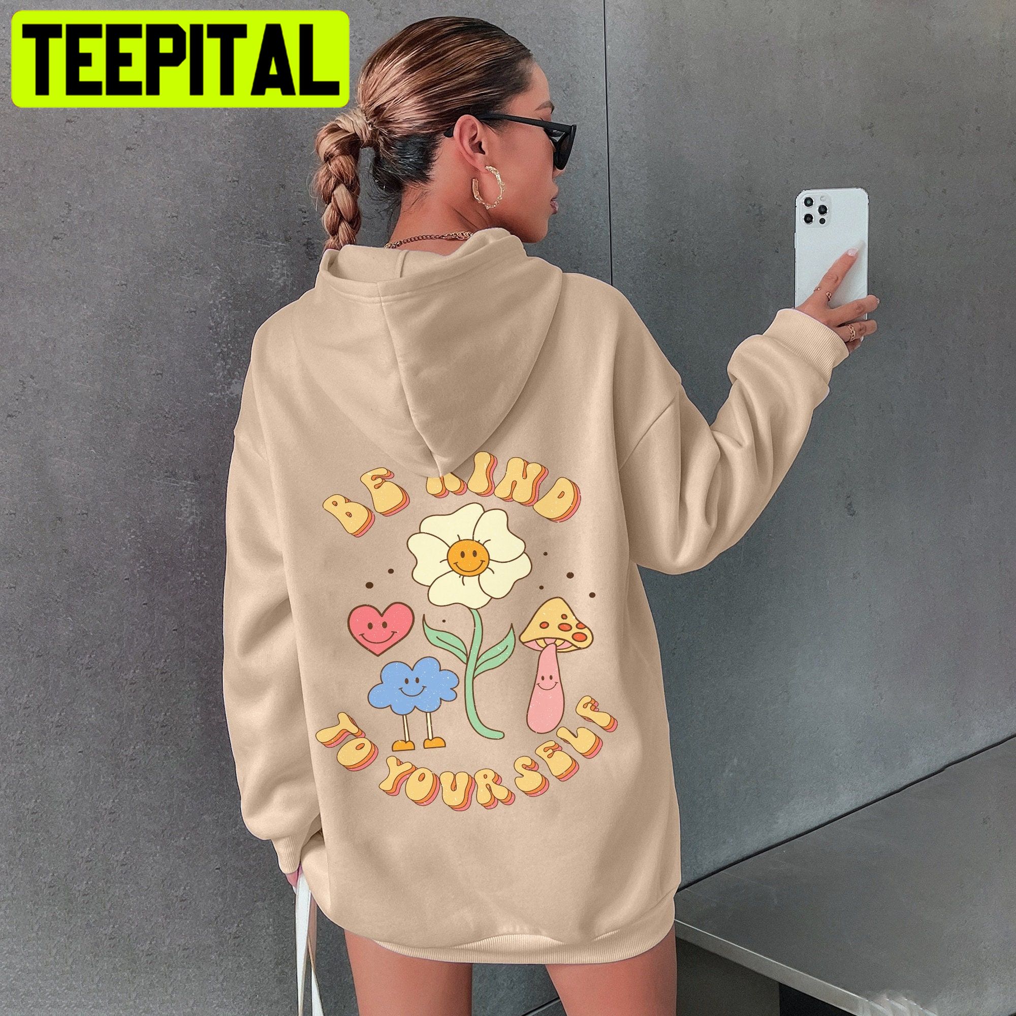 Be Kind To Yourself Tumblr Vintage Unisex Hoodie Be Kind To Yourself Tumblr Vintage Unisex Hoodie