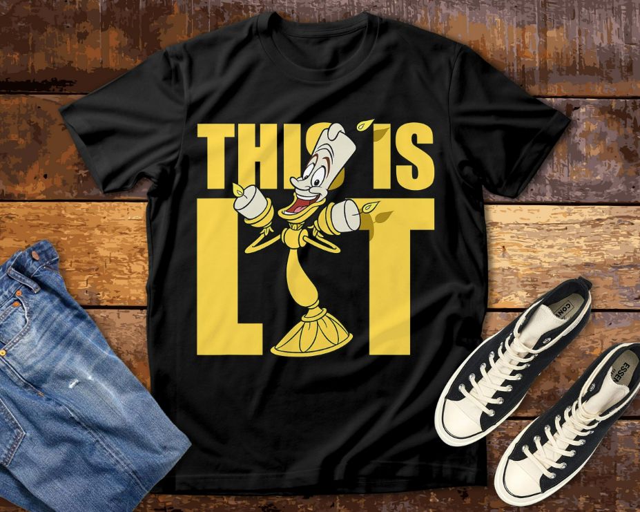 Beauty and the Beast Lumiere This is Lit T-Shirt Beauty and the Beast Lumiere This is Lit T-Shirt