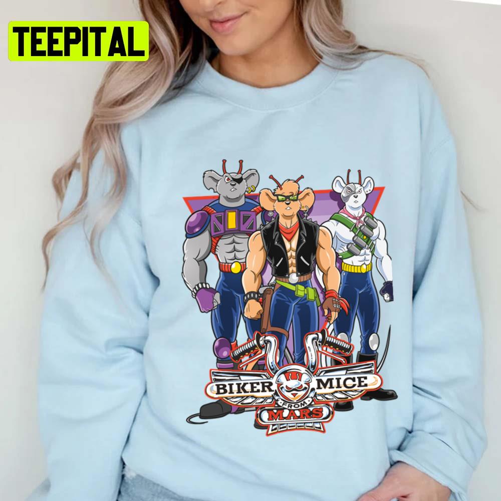 Biker Warriors Teenage Mice Retro Art Unisex T-Shirt Biker Warriors Teenage Mice Retro Art Unisex T-Shirt
