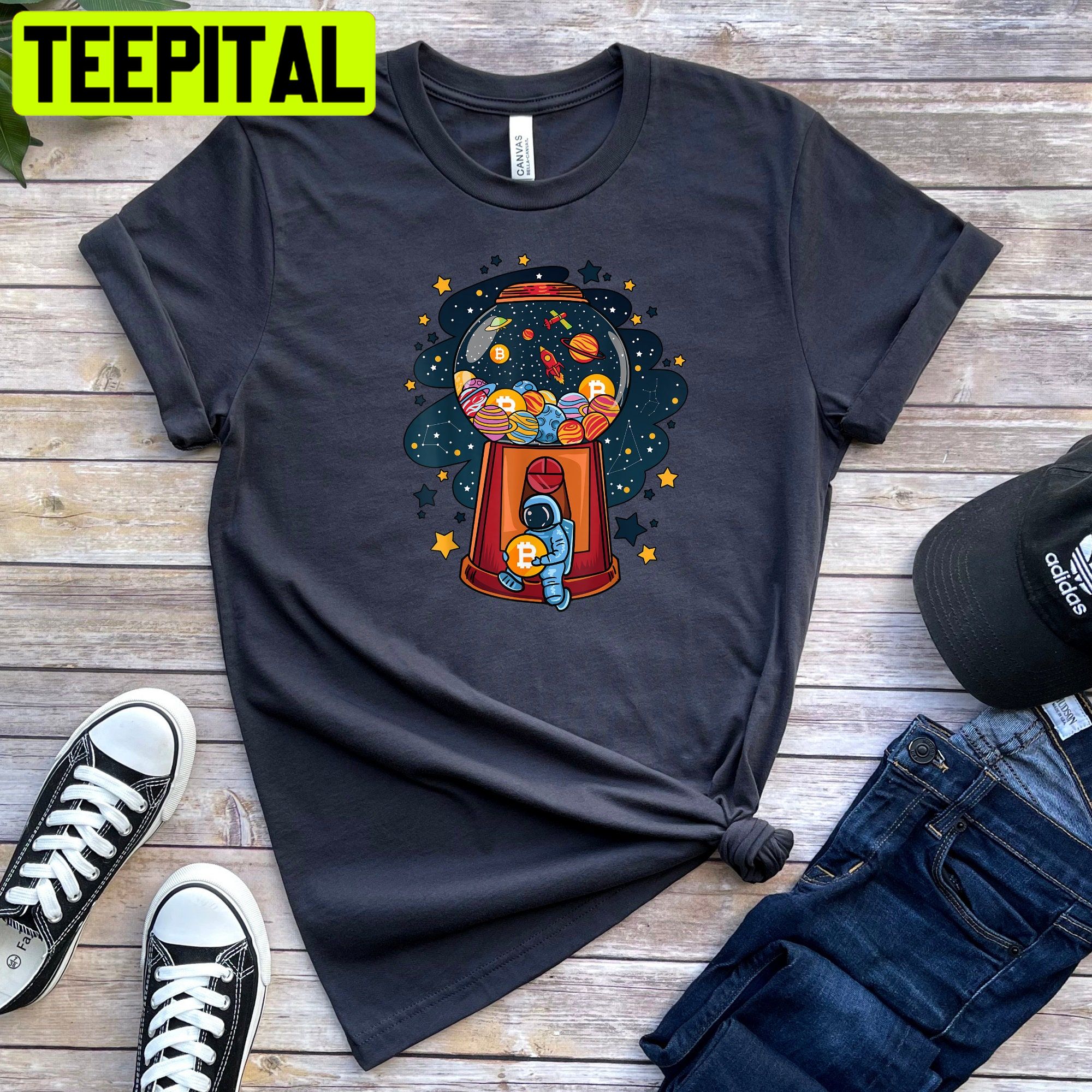Bitcoin Planets Gumball Machine Astronaut Trending Unisex Shirt Bitcoin Planets Gumball Machine Astronaut Trending Unisex Shirt