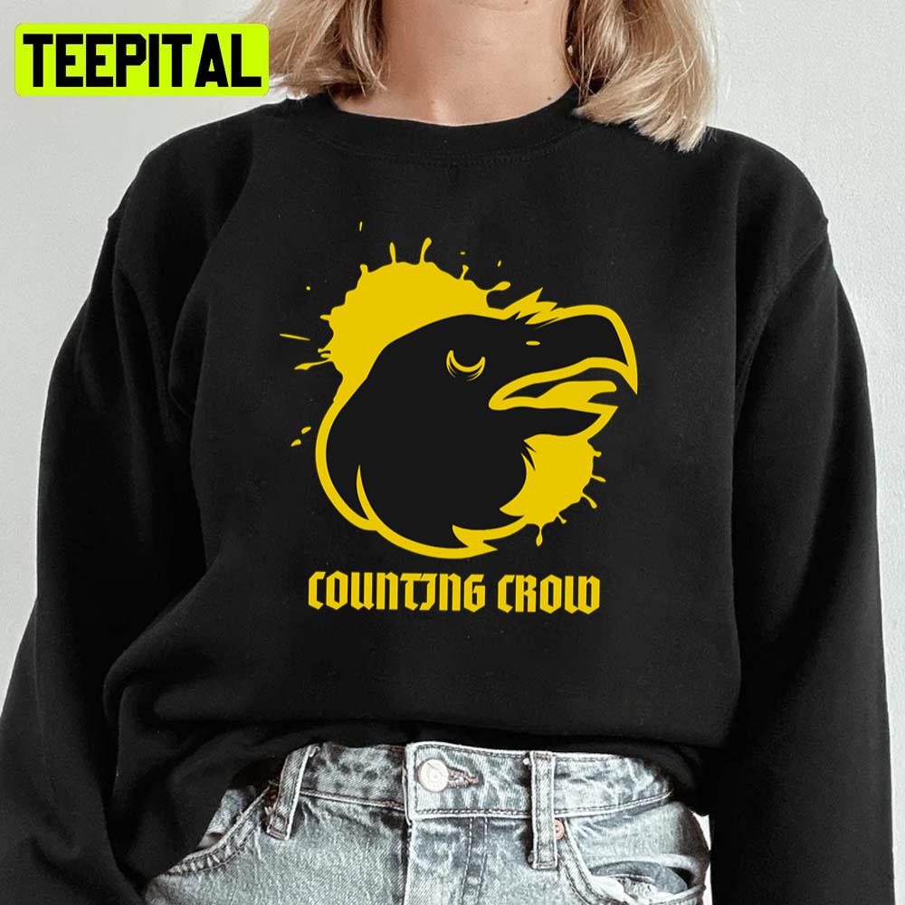 Black And Yellow Design Counting Crow Unisex Sweatshirt Black And Yellow Design Counting Crow Unisex Sweatshirt