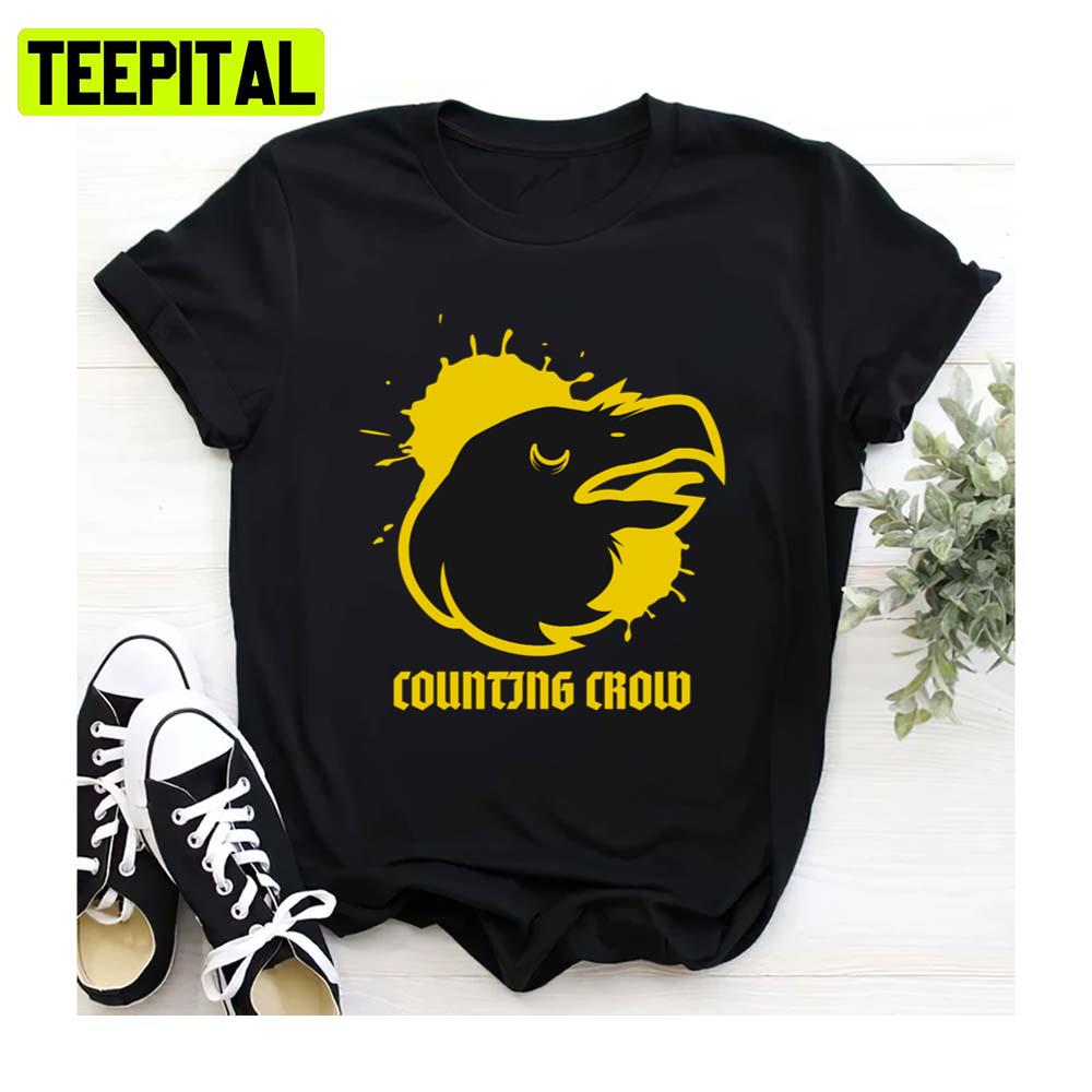 Black And Yellow Design Counting Crow Unisex Sweatshirt Black And Yellow Design Counting Crow Unisex Sweatshirt
