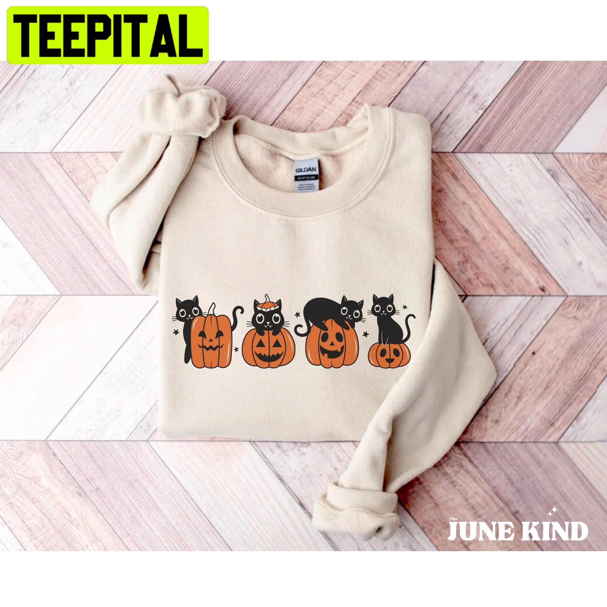 Black Cat Pumpkin Fall Cute Halloween Unisex Sweatshirt Black Cat Pumpkin Fall Cute Halloween Unisex Sweatshirt