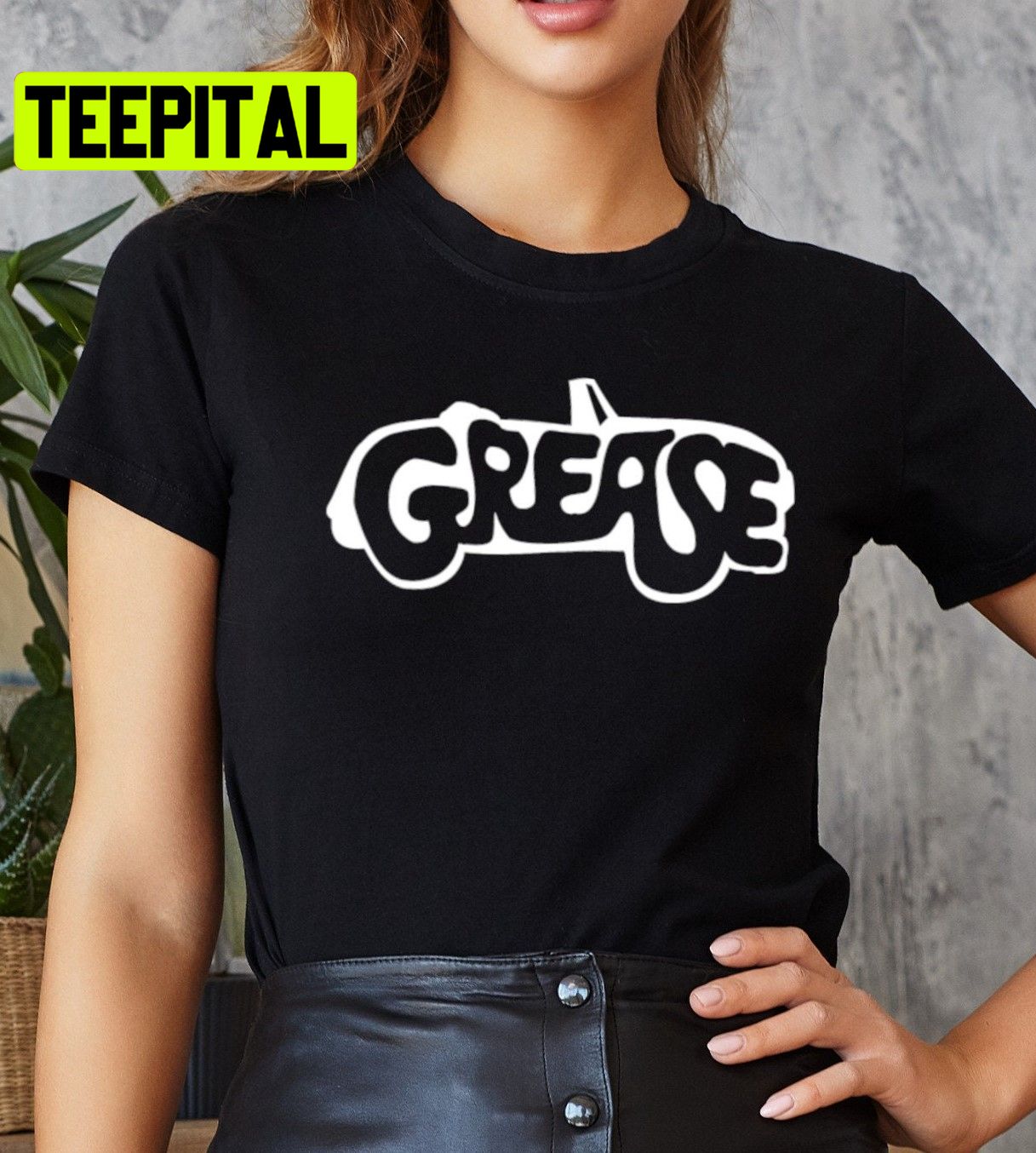 Black White Art Grease Movie Unisex T-Shirt Black White Art Grease Movie Unisex T-Shirt