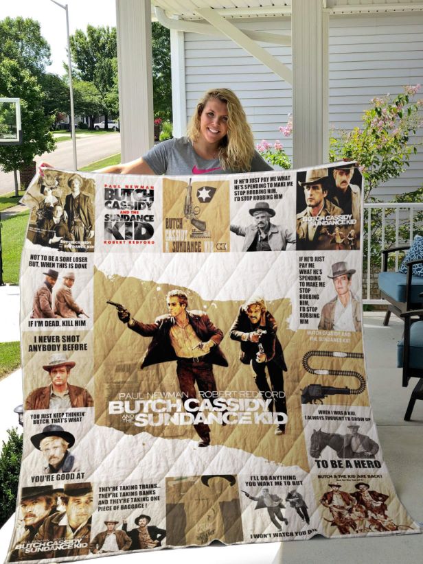 Butch Cassidy And The Sundance Kid Collected Quilt Blanket Butch Cassidy And The Sundance Kid Collected Quilt Blanket