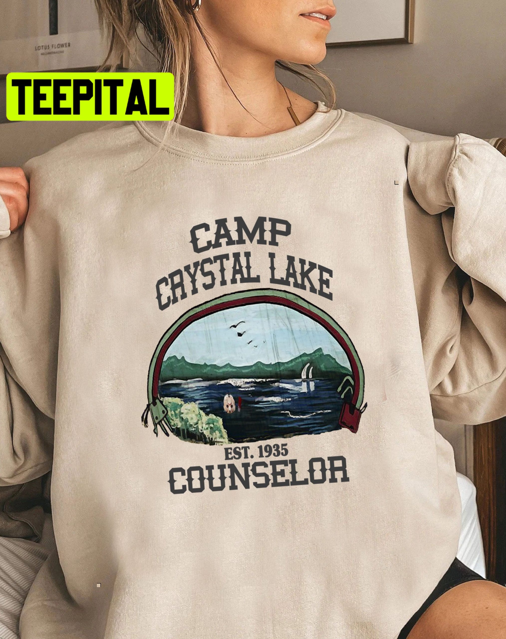Camp Crystal Lake Counselor Halloween Trending Unisex Sweatshirt Camp Crystal Lake Counselor Halloween Trending Unisex Sweatshirt