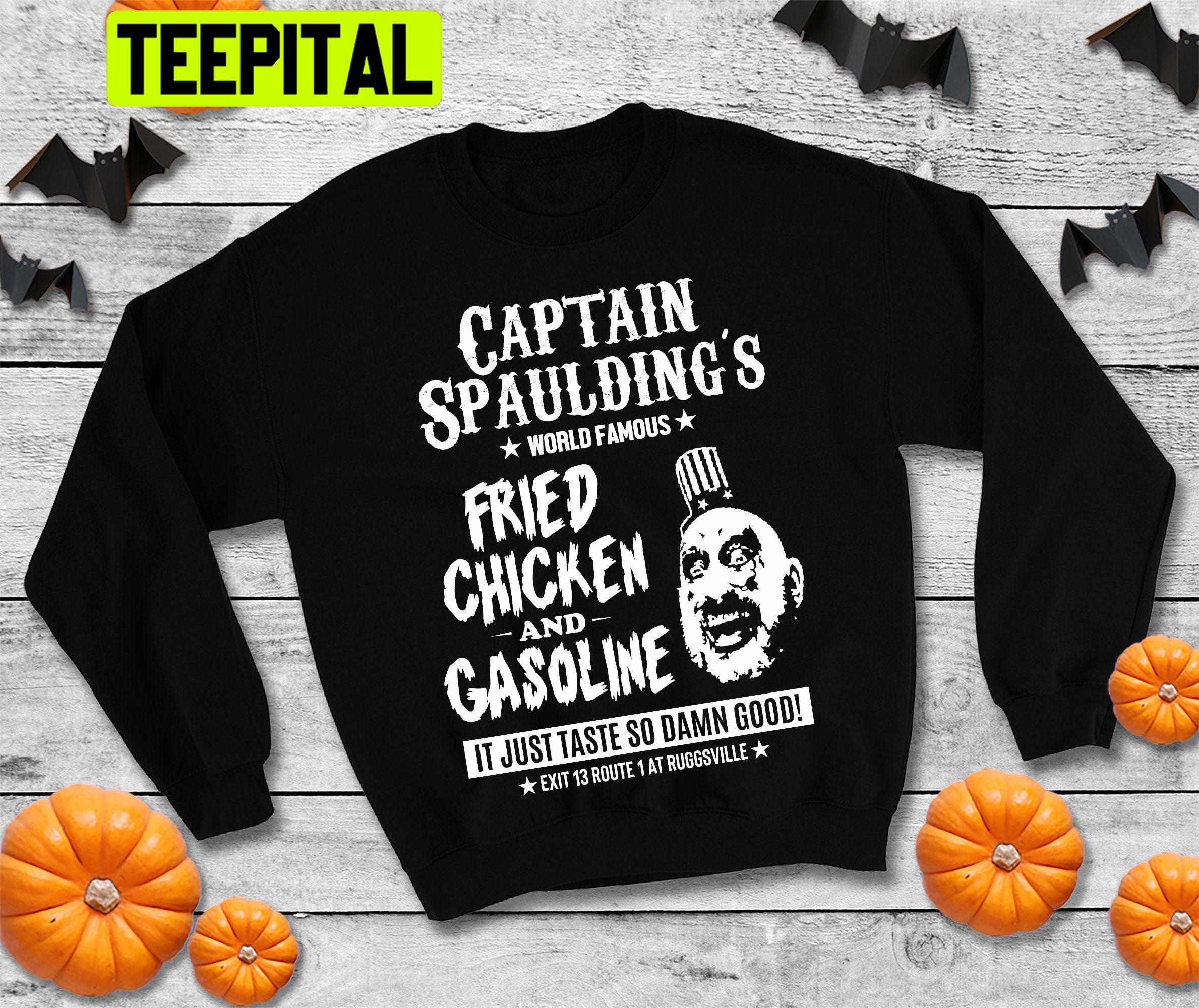 Captain Spaulding Halloween Jumper House Of 1000 Corpses Devil's Rejects Halloween Trending Unisex T-Shirt Captain Spaulding Halloween Jumper House Of 1000 Corpses Devil's Rejects Halloween Trending Unisex T-Shirt