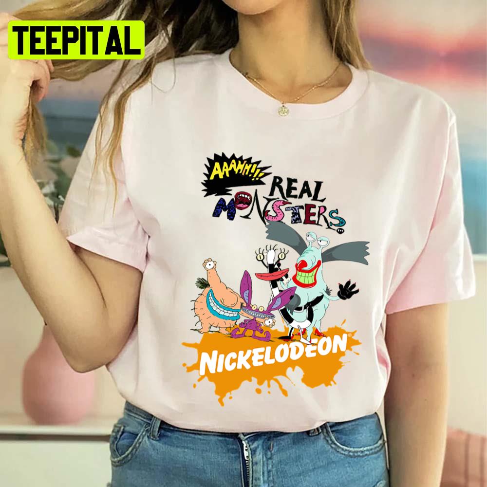 Cartoon Kids Art Ahh Real Monsters Unisex T-Shirt Cartoon Kids Art Ahh Real Monsters Unisex T-Shirt