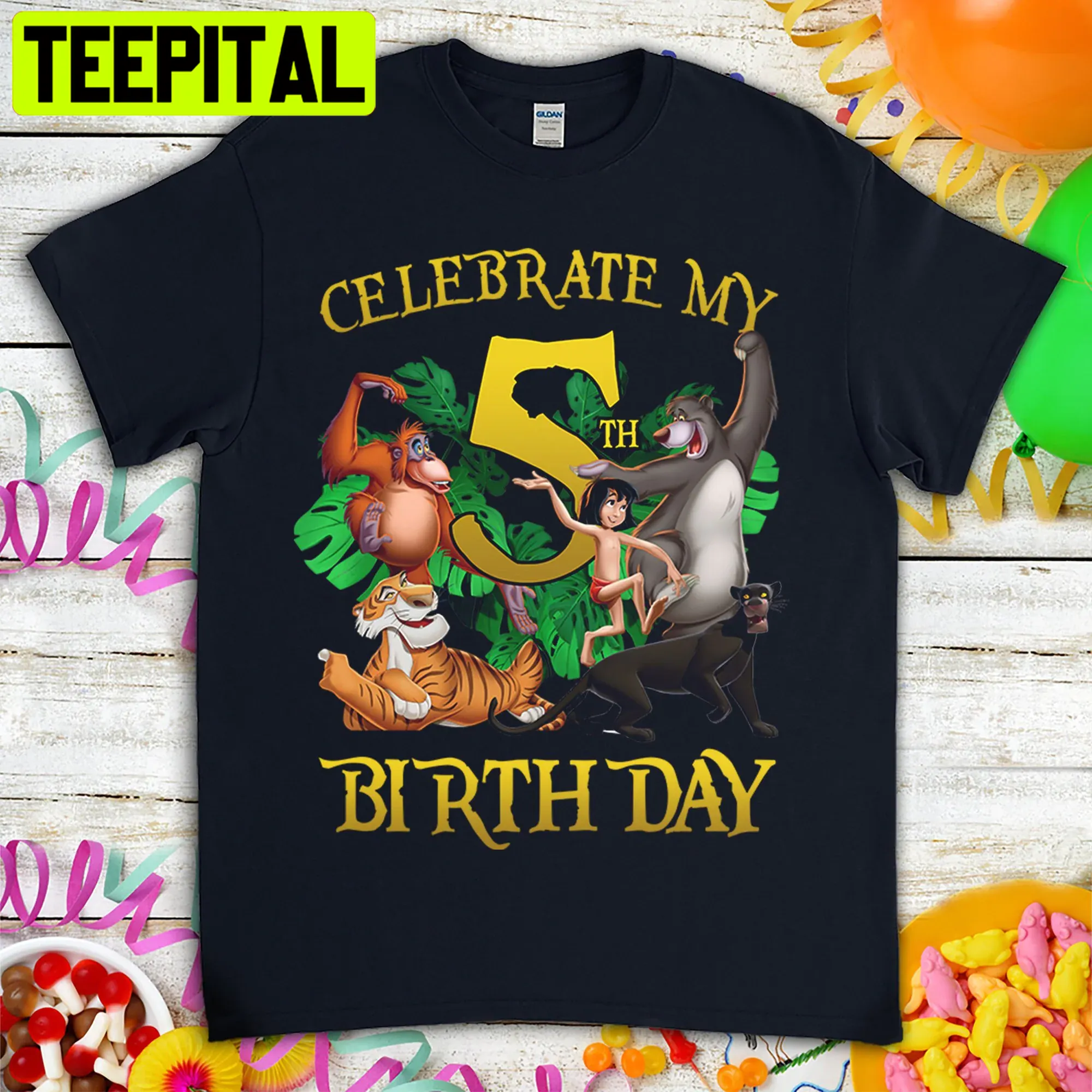 Celebrate My Birthday The Jungle Book Trending Unisex T-Shirt Celebrate My Birthday The Jungle Book Trending Unisex T-Shirt