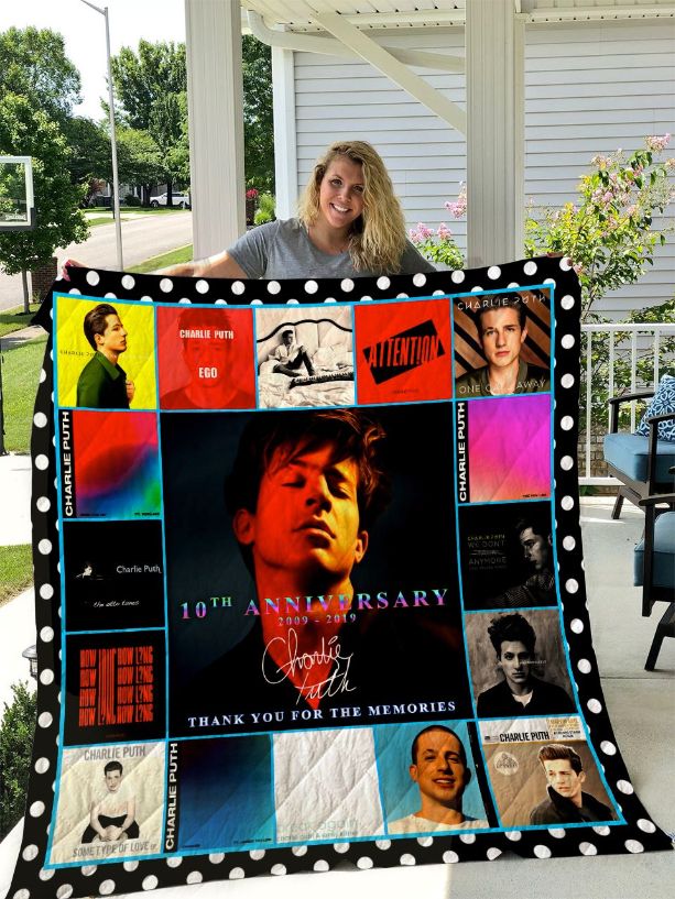 Charlie Puth Great Years Quilt Blanket Charlie Puth Great Years Quilt Blanket