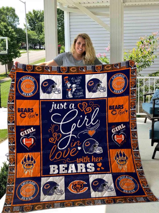 Chicago Bears Girl Collection Quilt Blanket Chicago Bears Girl Collection Quilt Blanket