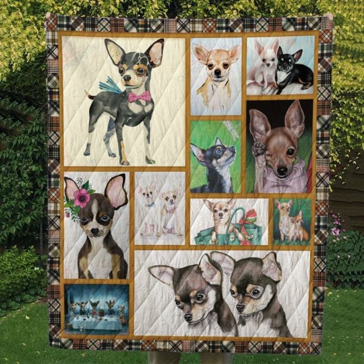 Chihuahua Act Like Human Quilt Blanket Chihuahua Act Like Human Quilt Blanket
