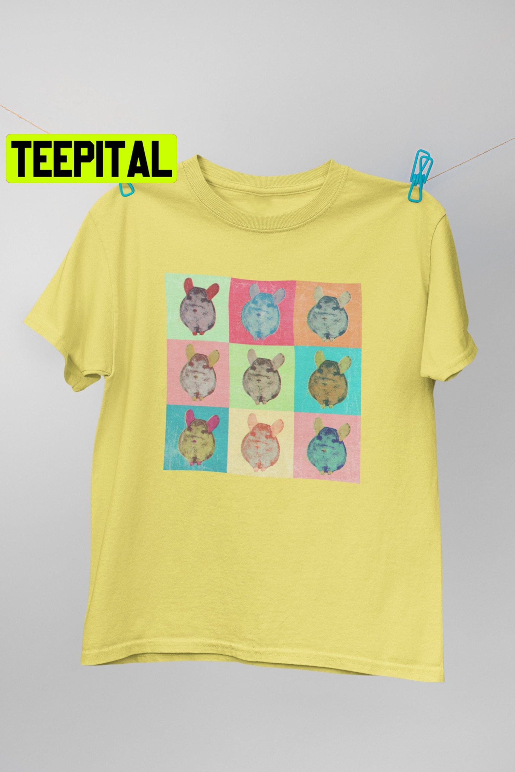 Chinchilla Pop Art Trending Unisex Shirt Chinchilla Pop Art Trending Unisex Shirt