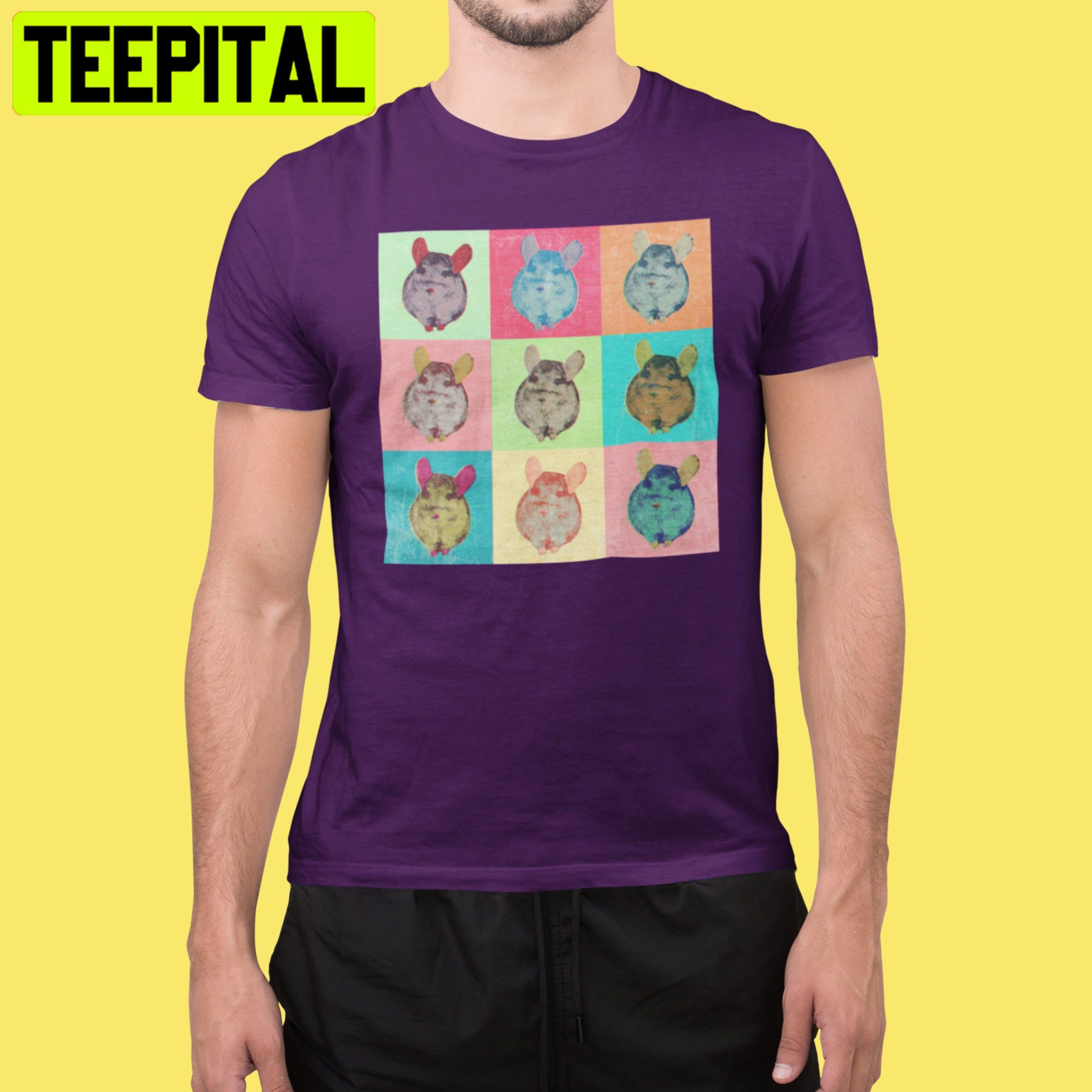 Chinchilla Pop Art Trending Unisex Shirt Chinchilla Pop Art Trending Unisex Shirt