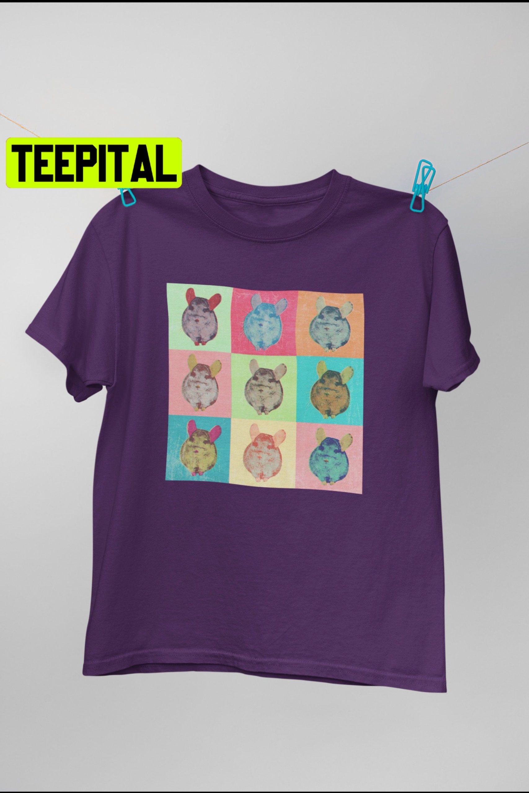 Chinchilla Pop Art Trending Unisex Shirt Chinchilla Pop Art Trending Unisex Shirt
