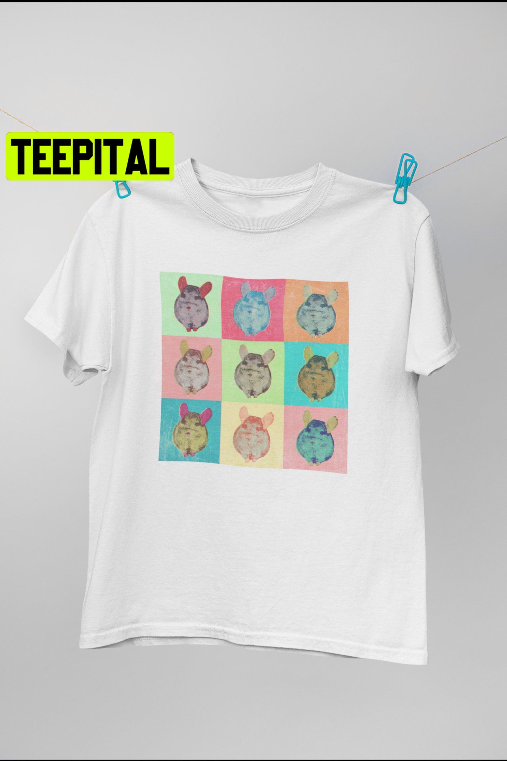 Chinchilla Pop Art Trending Unisex Shirt Chinchilla Pop Art Trending Unisex Shirt
