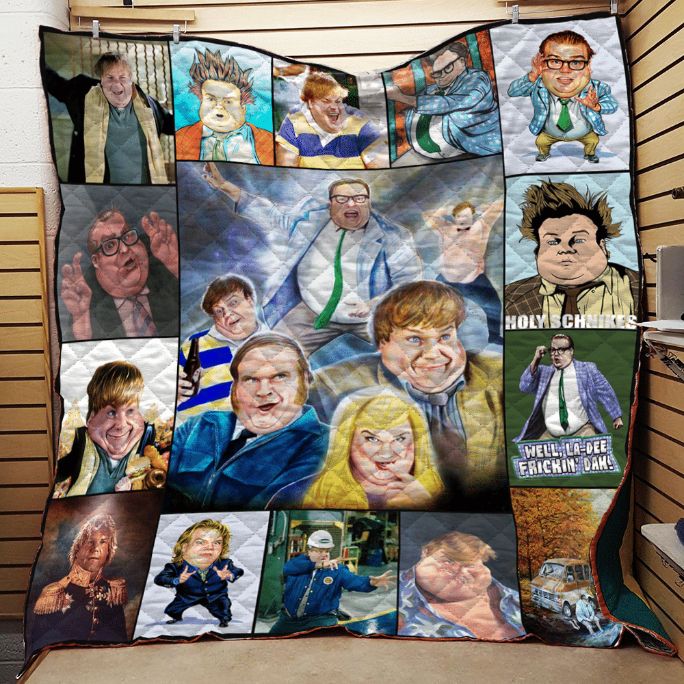 Chris Farley Tribute Collage Quilt Blanket Chris Farley Tribute Collage Quilt Blanket