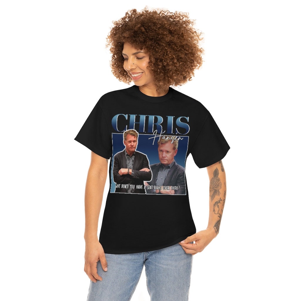 Chris Hansen 90s Bootleg Retro Illustration Unisex T-Shirt Chris Hansen 90s Bootleg Retro Illustration Unisex T-Shirt