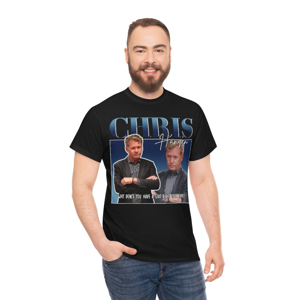 Chris Hansen 90s Bootleg Retro Illustration Unisex T-Shirt Chris Hansen 90s Bootleg Retro Illustration Unisex T-Shirt