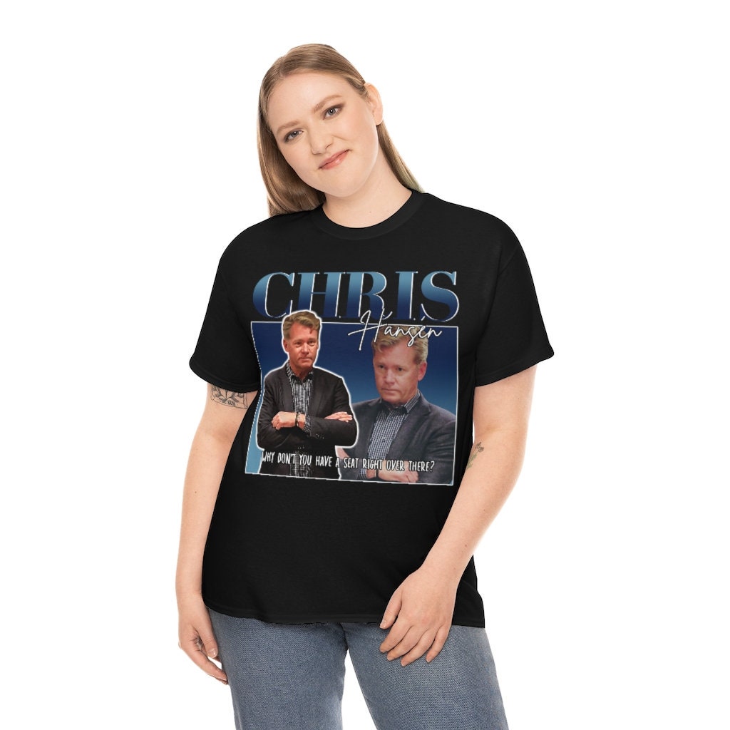 Chris Hansen 90s Bootleg Retro Illustration Unisex T-Shirt Chris Hansen 90s Bootleg Retro Illustration Unisex T-Shirt