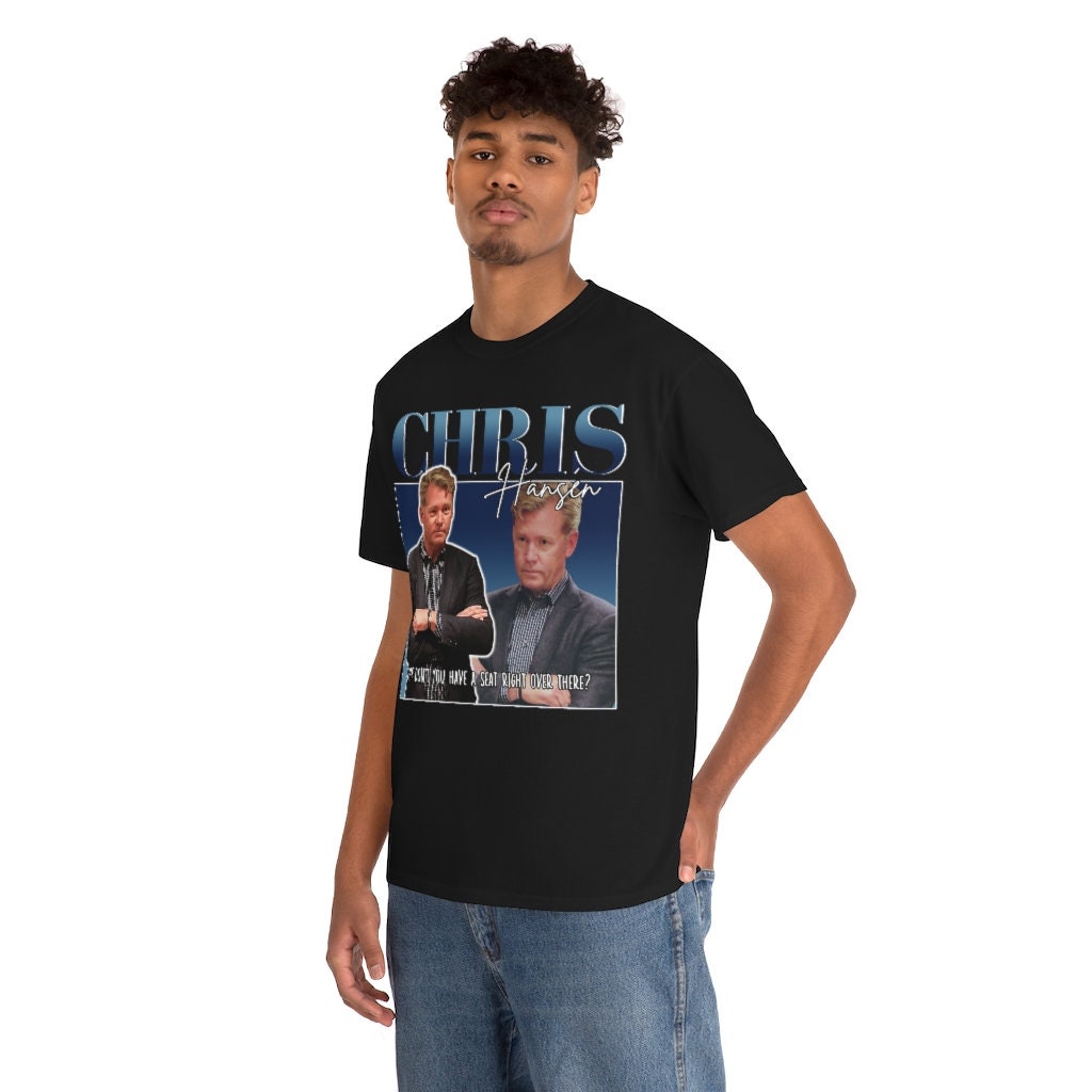 Chris Hansen 90s Bootleg Retro Illustration Unisex T-Shirt Chris Hansen 90s Bootleg Retro Illustration Unisex T-Shirt