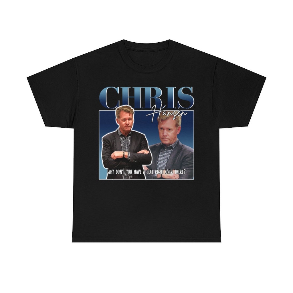 Chris Hansen 90s Bootleg Retro Illustration Unisex T-Shirt Chris Hansen 90s Bootleg Retro Illustration Unisex T-Shirt