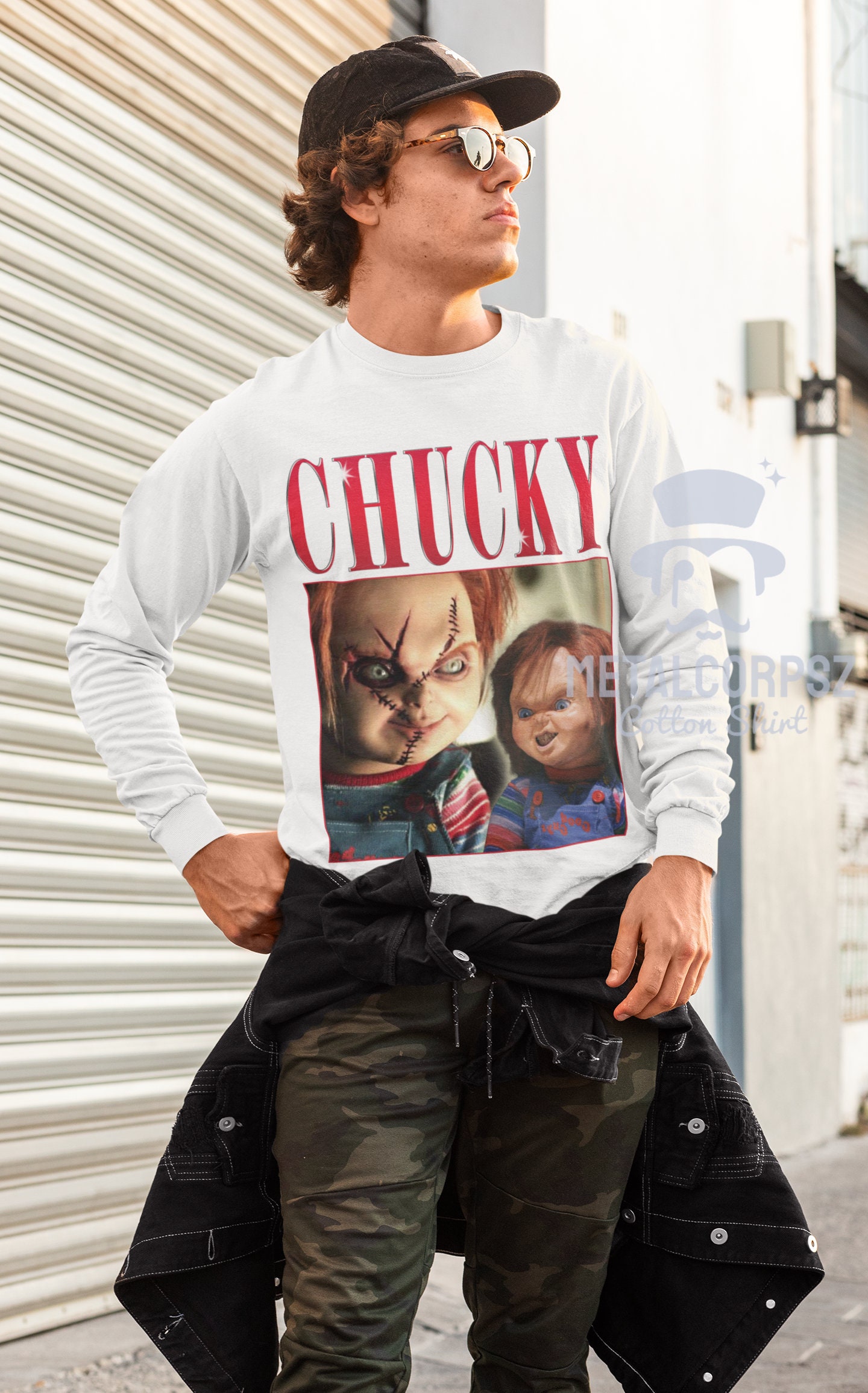 Chucky Chucky Horror Movie Inspired 90 Chucky Chucky Unisex T-Shirt Chucky Chucky Horror Movie Inspired 90 Chucky Chucky Unisex T-Shirt